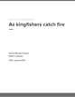 As kingfishers catch fire SATB choral sheet music cover